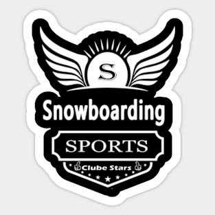 The Sport Snowboarding Sticker